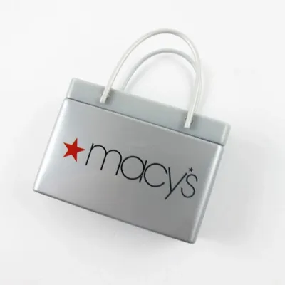 Silver Shopping Bag Tin - Custom Patch