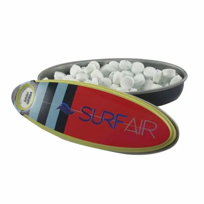 Stripe Surfboard Mint Tin - Custom Patch