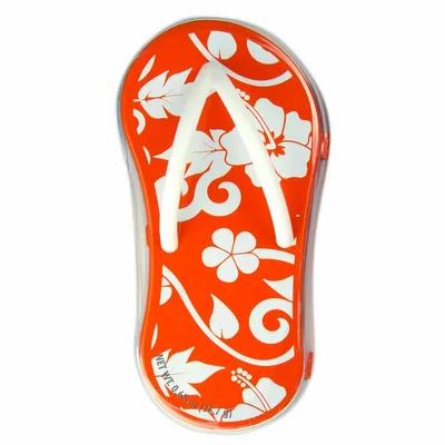 Hibiscus Orange Flip Flop Mint Tin - Custom Patch