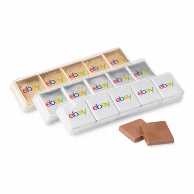 Ten Piece Chocolate Foiled Square Acetate- Full Color - Custom Patch