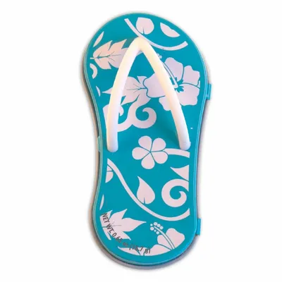 Hibiscus Blue Flip Flop Mint Tin - Custom Patch