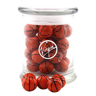 Jar with Chocolate Basketballs - SG700