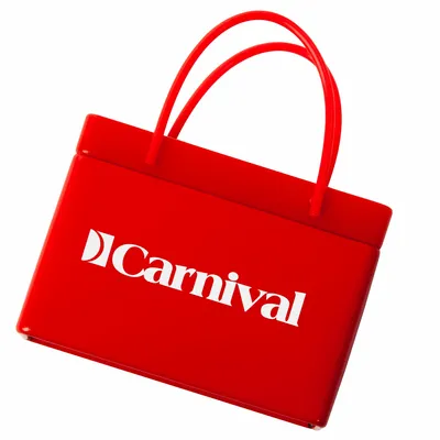 Red Shopping Bag Tin - Custom Patch