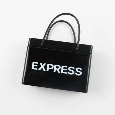 Black Shopping Bag Tin - Custom Patch