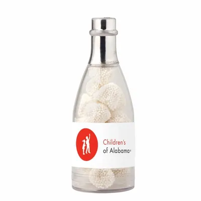 Champagne Bottle with Jelly Belly Champagne Bubbles - Custom Patch