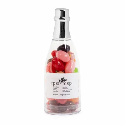 Champagne Bottle with Jelly Belly - Custom Patch
