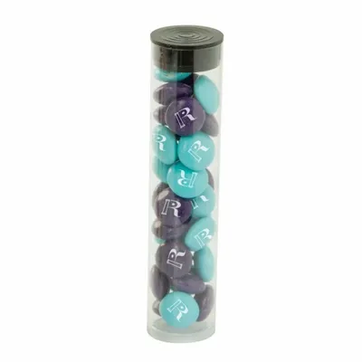 Mini Tube with Imprinted Chocolate Buttons - Custom Patch