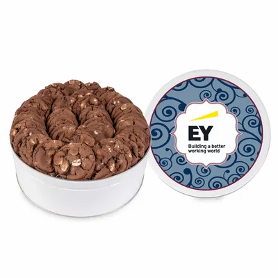 Fresh Beginnings Chocolate Double Chip Cookie Tin (Large) - Custom Patch