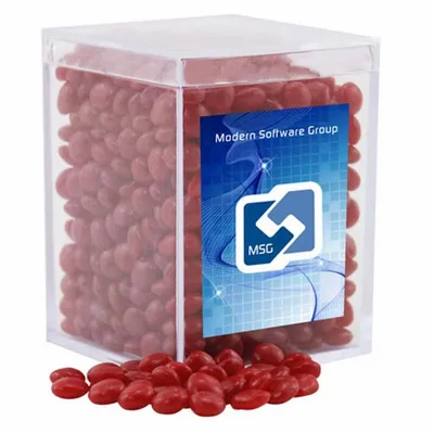 Acrylic Box with Red Hots - Small - Custom Patch