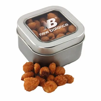 Window Tin with Honey Roasted Peanuts - SBF2500 - Custom Patch