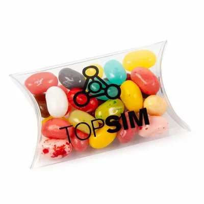 Small Pillow Acetate Box with Jelly Belly - Custom Patch
