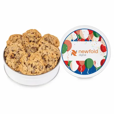 Fresh Beginnings Oatmeal Raisin Cookie Tin (Small) - Custom Patch