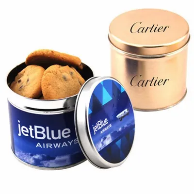 Round Tin with Chocolate Chip Cookies - Custom Patch