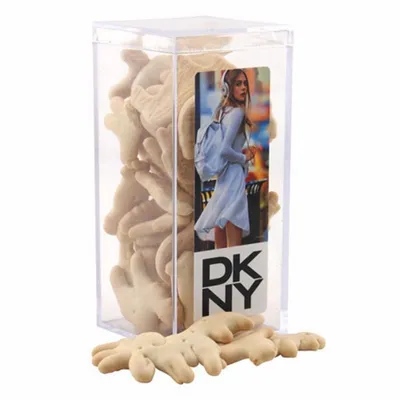 Acrylic Box with Animal Crackers - Medium - Custom Patch