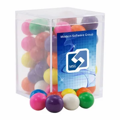 Acrylic Box with Gumballs - Small - Custom Patch