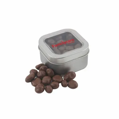 Window Tin with Choc Raisins - Custom Patch