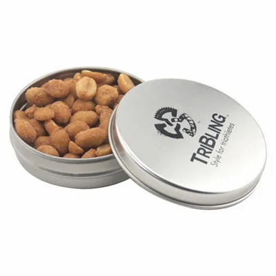 Round Tin with Honey Roasted Peanuts - SBF2900 - Custom Patch
