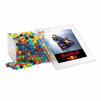 Acrylic Box with Mini Jawbreakers - Large - Custom Patch