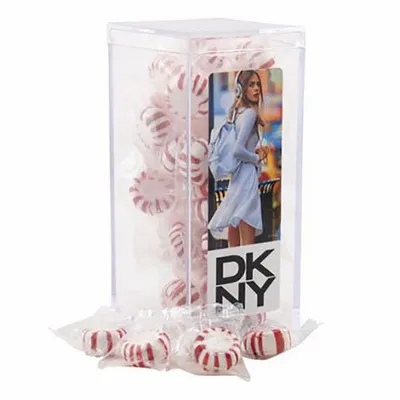Large Rectangular Acrylic Candy Box with Starlight Mints - Custom Patch
