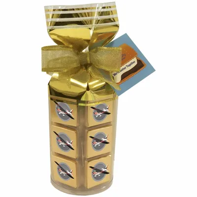 Thirty Six Piece Chocolate Foiled Square Gift Bag - Custom Patch
