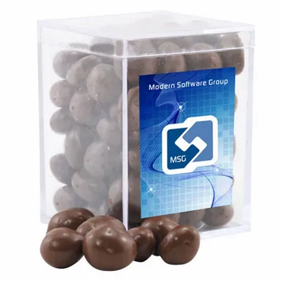 Acrylic Box with Choc Covered Peanuts - Small - Custom Patch