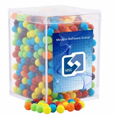 Acrylic Box with Mini Jawbreakers - Small - Custom Patch