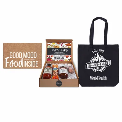 License to Grill - BBQ Gourmet Kit with Tote - Custom Patch