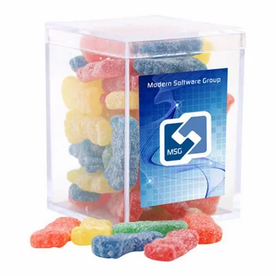 Acrylic Box with Sour Patch Kids - Small - Custom Patch