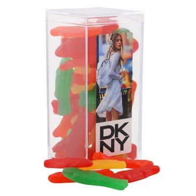 Acrylic Box with Swedish Fish - Medium - Custom Patch