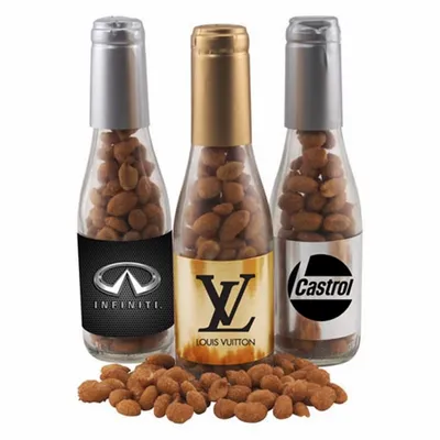 Champagne Bottle - Honey Roasted Peanuts 8" - Custom Patch