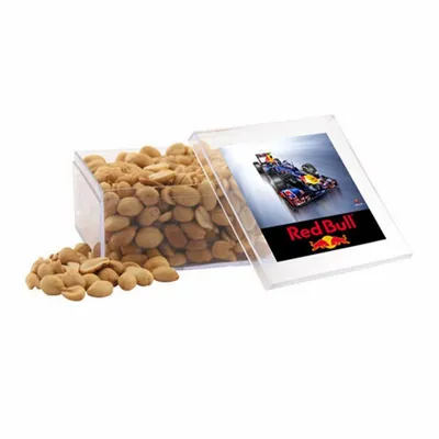 Acrylic Box with Peanuts - Large - Custom Patch