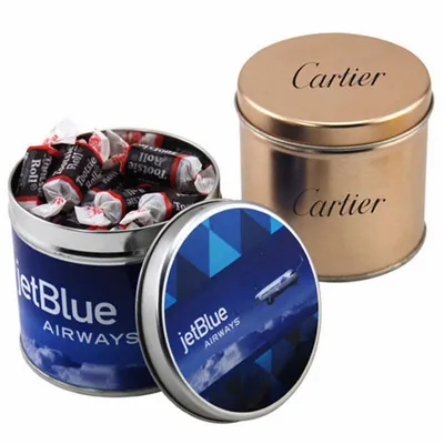 Round Tin with Tootsie Rolls - Custom Patch