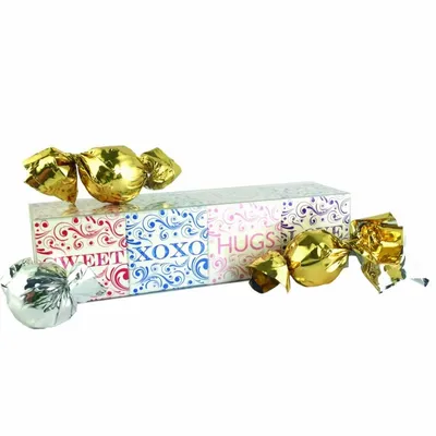 4 Cube Acetate Gift Box with Truffles - Custom Patch