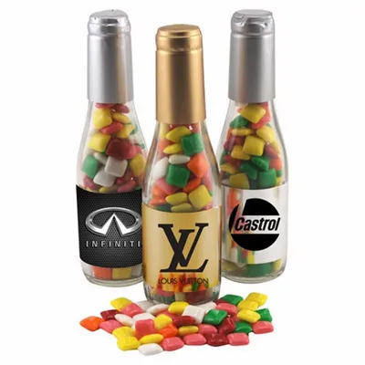 Champagne Bottle w/ Mini Chicklets 8" - Custom Patch