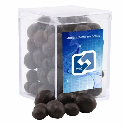 Acrylic Box with Choc Espresso Beans - Small - Custom Patch