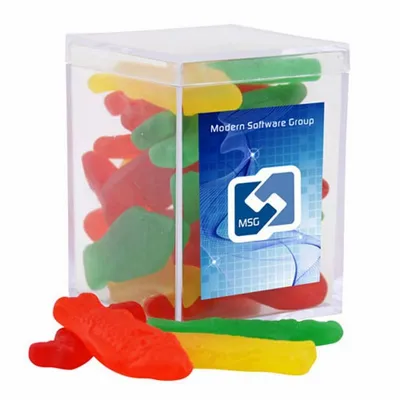 Acrylic Box with Swedish Fish - Small - Custom Patch