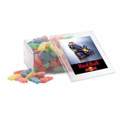 Acrylic Box with Sour Patch Kids - Large - Custom Patch