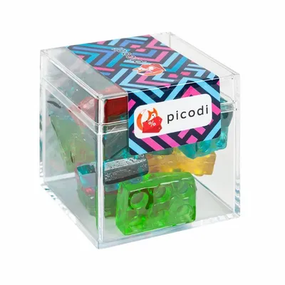 Clever Candy Sweet Boxes with Gummy 3D Blocks - Custom Patch