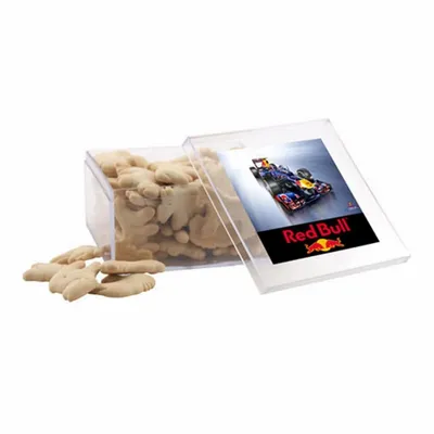 Acrylic Box with Animal Crackers - Large - Custom Patch