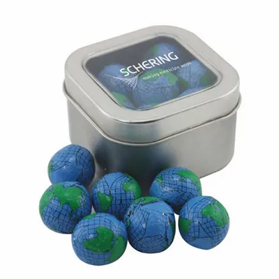 Window Tin with Chocolate Globes - SBF2500 - Custom Patch