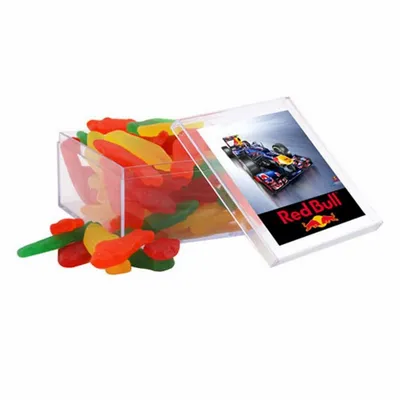 Acrylic Box with Swedish Fish - Large - Custom Patch