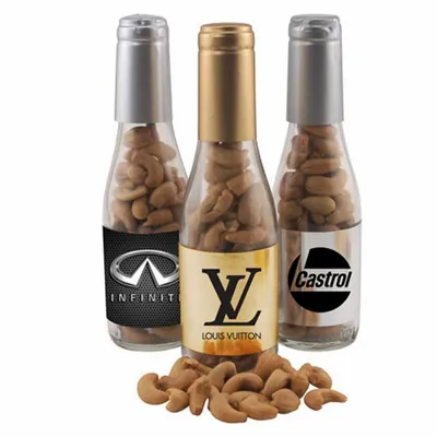 Champagne Bottle with Cashews 8" - Custom Patch