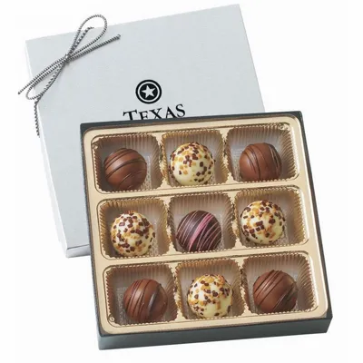 Truffle Gift Box with 9 Truffles - Custom Patch
