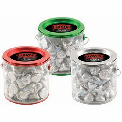 Tin Pail with Hershey Kisses - Custom Patch