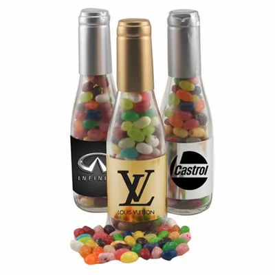 Champagne Bottle w/Jelly Bellies 8" - Custom Patch