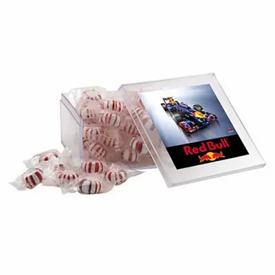 Large Square Acrylic Candy Box with Starlight Mints - Custom Patch