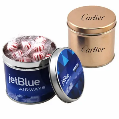 Round Tin with Starlight Peppermints - SBF4100 - Custom Patch