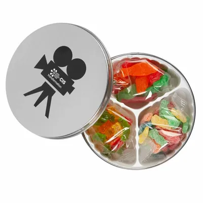 Clever Candy Movie Reel Tin - Confections - Custom Patch