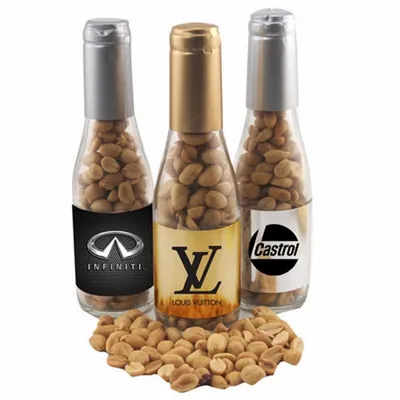 Champagne Bottle with Peanuts 8" - Custom Patch