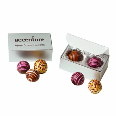 Truffle Gift Box with 2 Truffles - Custom Patch